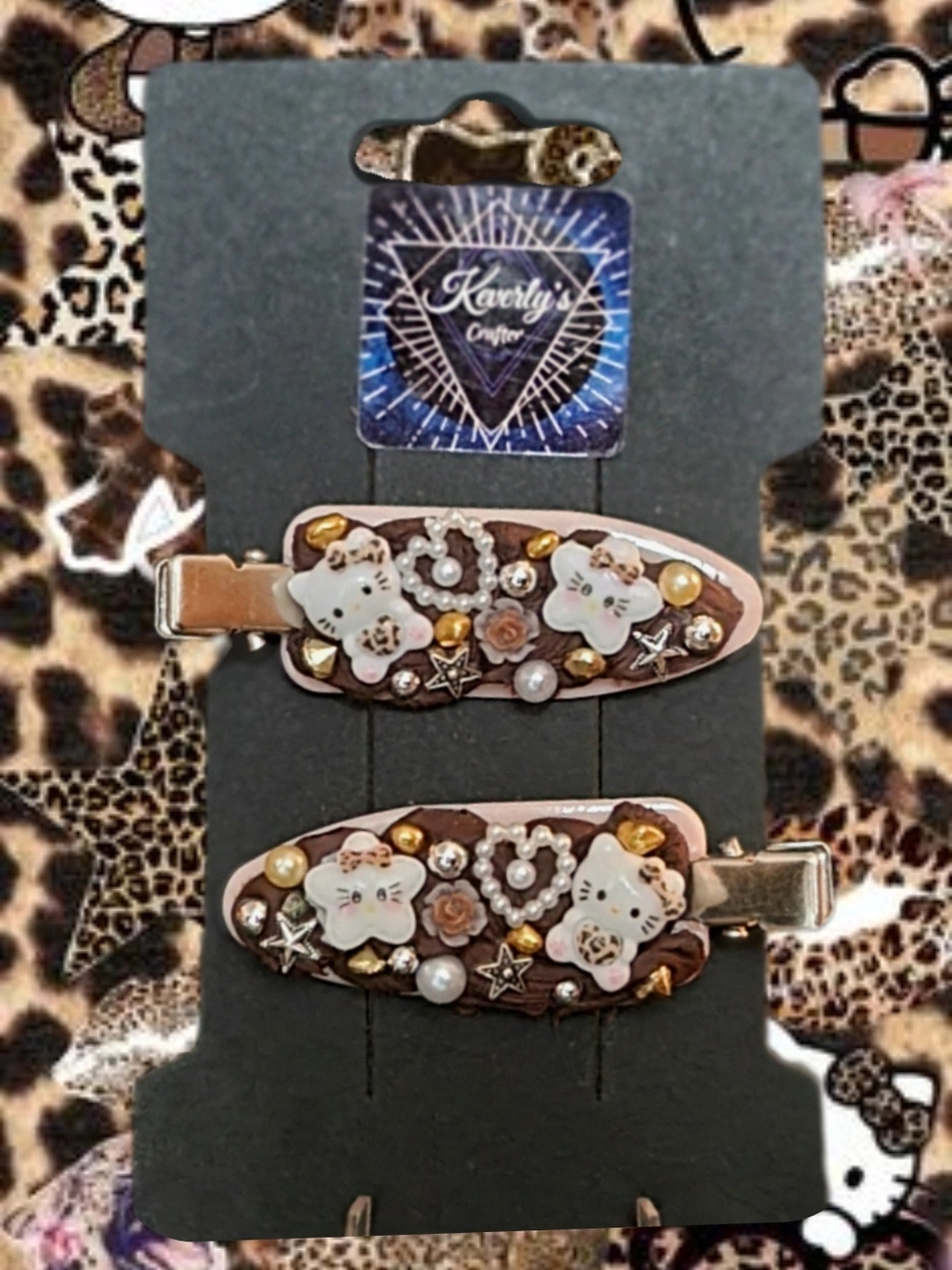 Handmade HK/Gyaru Decoden Hairclips